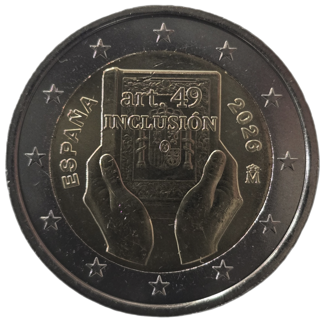 2 euros conmemorativa España y la discapacidad: protección, derechos e inclusión